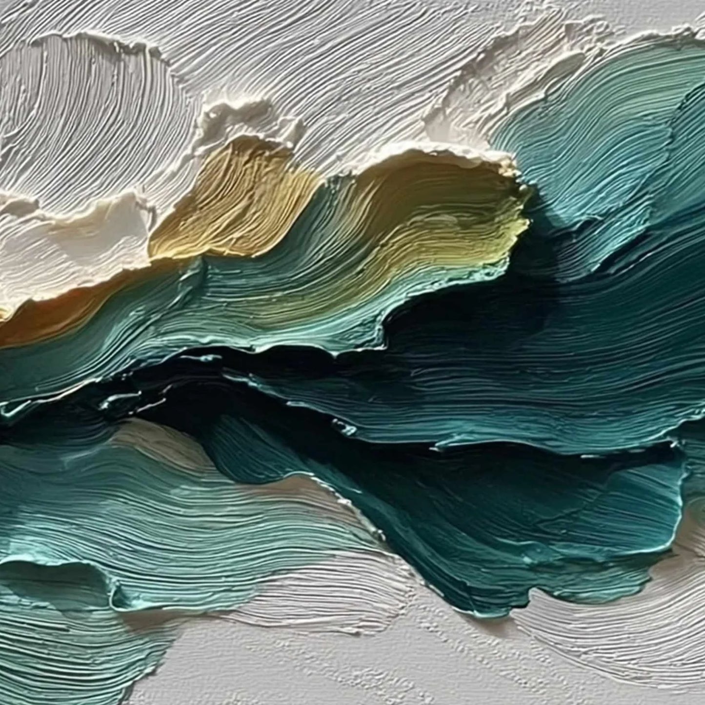 CANYON RHYTHM: Large Textured Abstract Impasto Landscape | rolled canvas, ready for custom framing