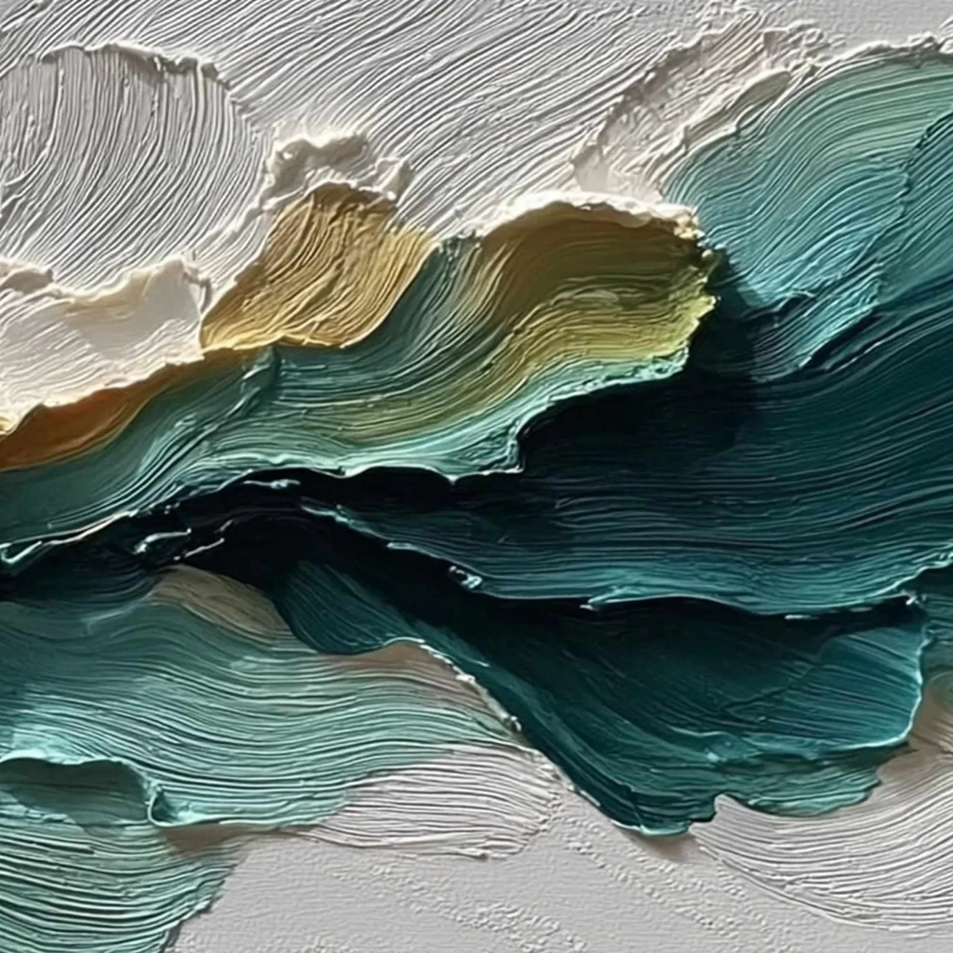 CANYON RHYTHM: Large Textured Abstract Impasto Landscape | rolled canvas, ready for custom framing