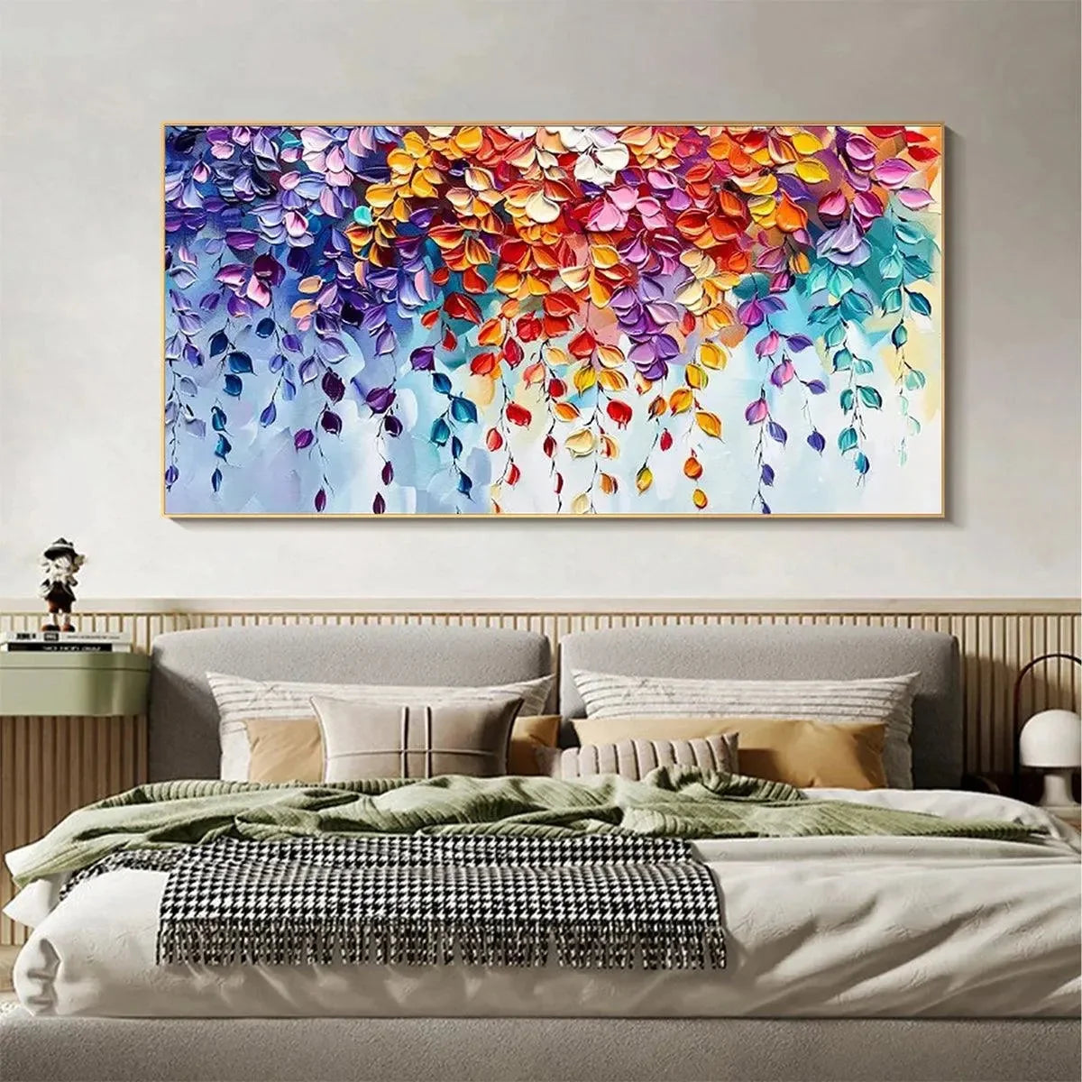 CASCADING COLOR Textured Floral Painting | textured floral mood, soft natural light