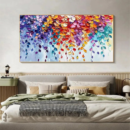 CASCADING COLOR Textured Floral Painting | textured floral mood, soft natural light