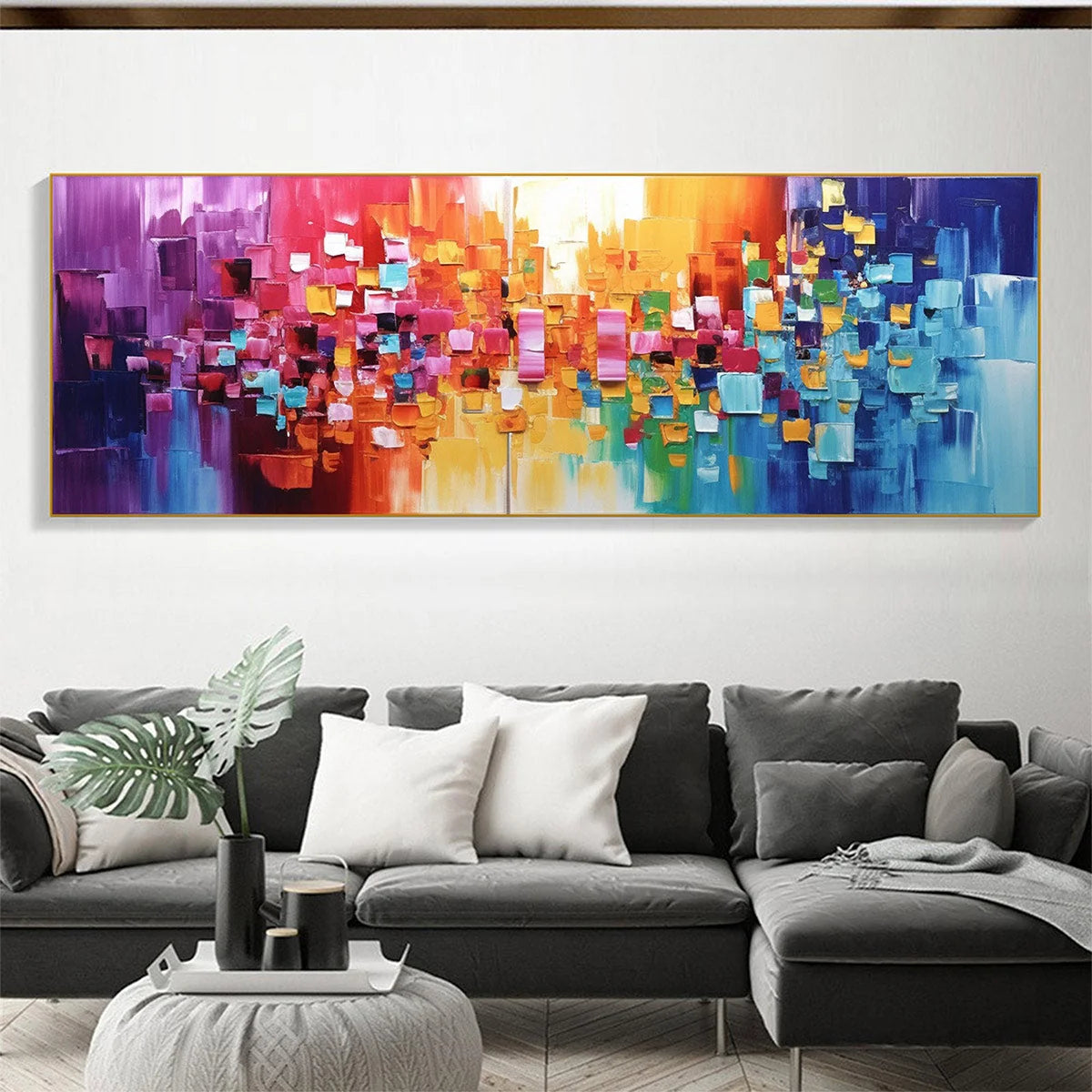CHROMA DANCE: Colorful Abstract Impasto Oil Painting | impasto closeup, raised brushwork detail