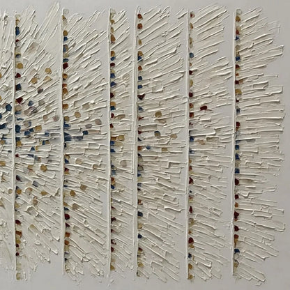 CHROMA PULSE: Textured Wabi Sabi Abstract Painting | rolled canvas, ready for custom framing