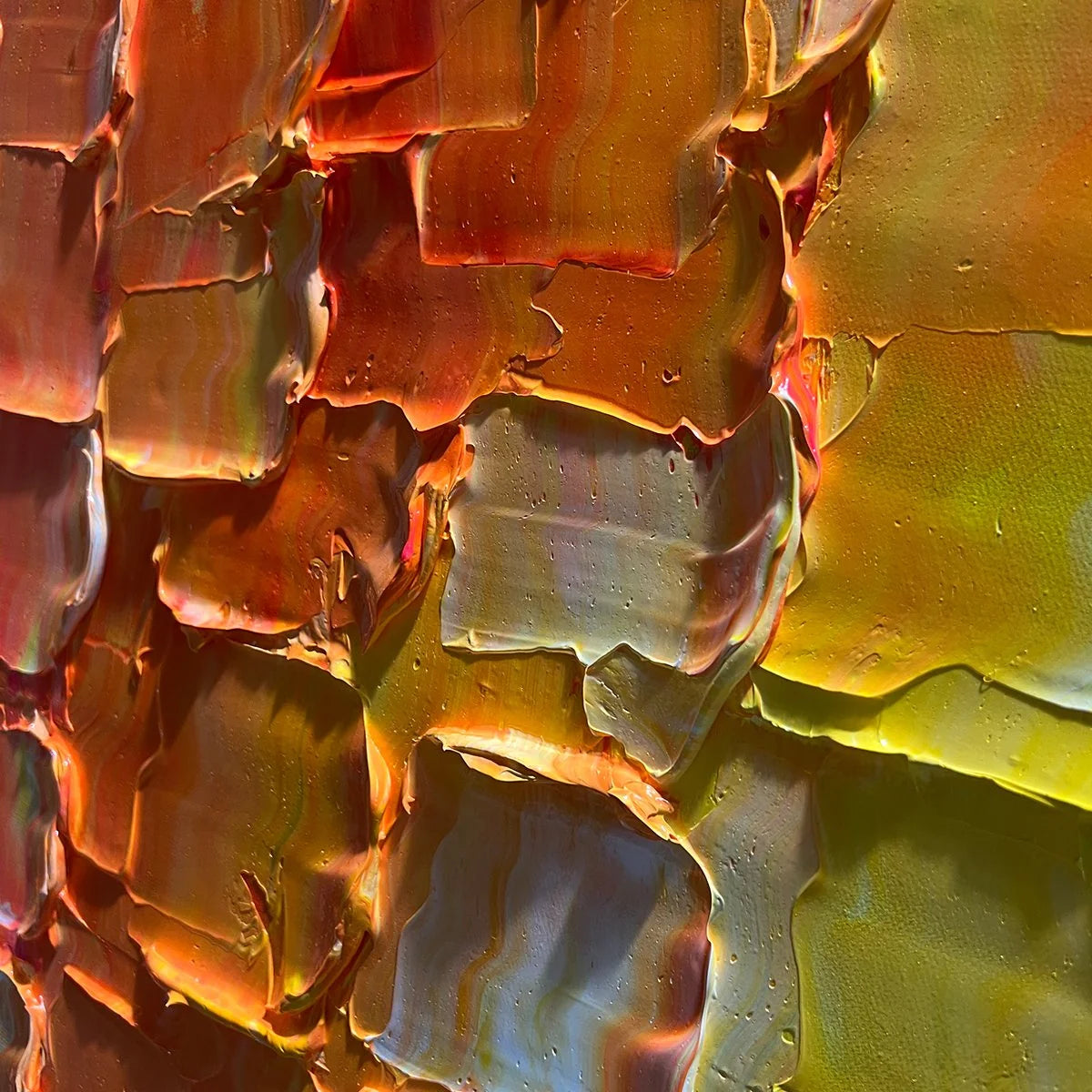 CHROMATIC FLOW: Textured Impasto Abstract Oil Painting | rolled canvas, ready for custom framing
