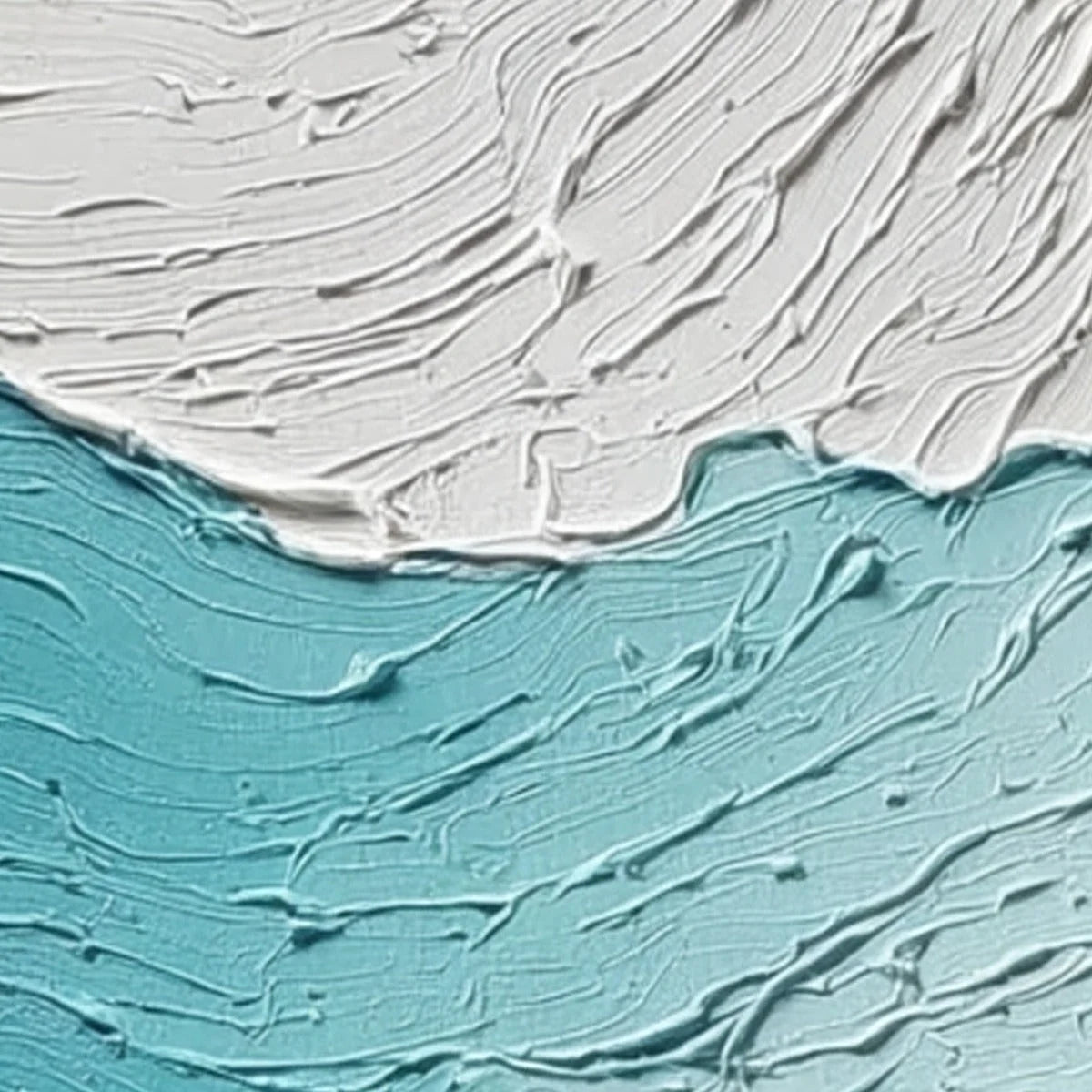 COASTAL DRIFT: Textured Abstract Ocean Wave Painting Set | rolled canvas, ready for custom framing