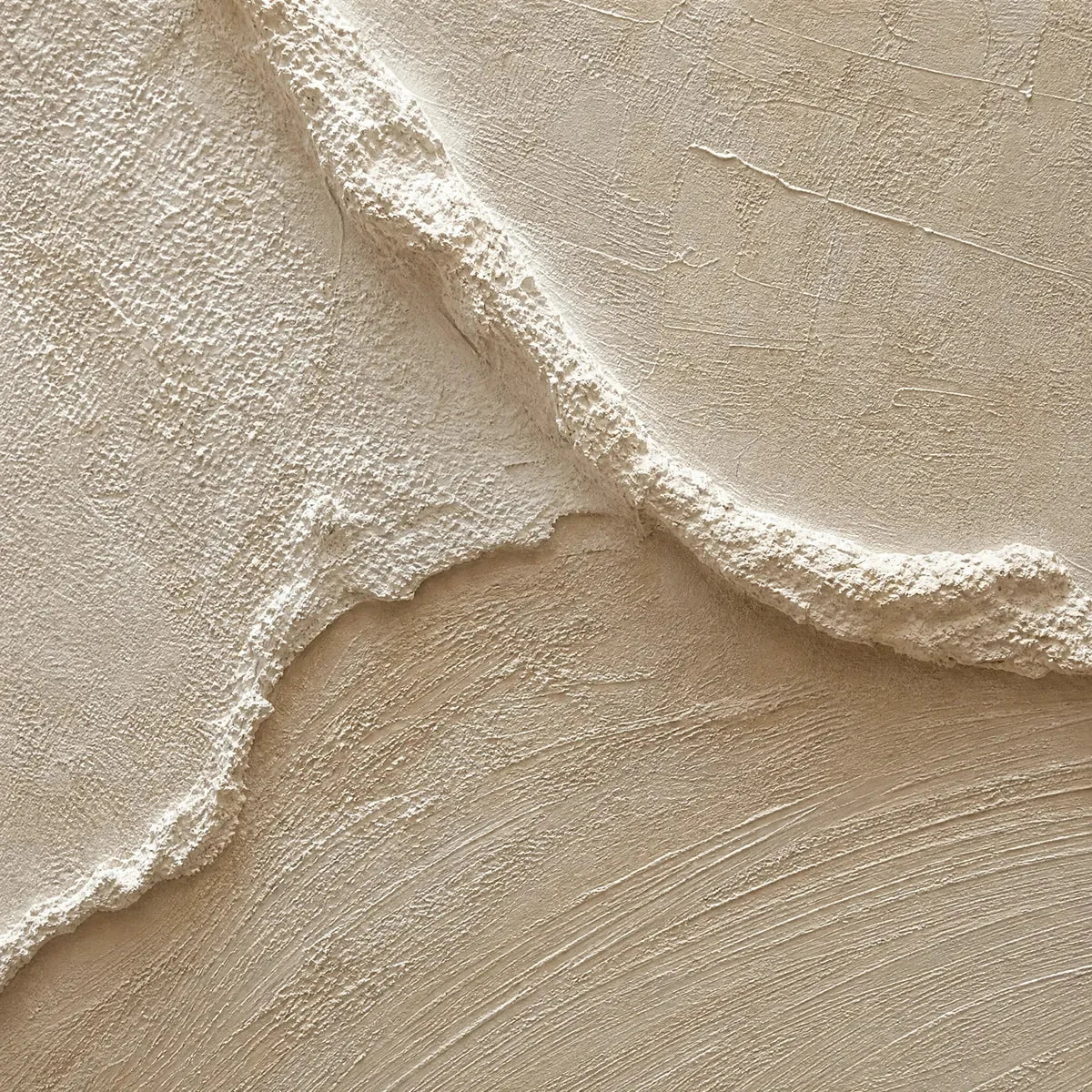 COASTAL DRIFT: Wabi Sabi Inspired Textured Abstract Painting Set | rectangular format, hand-painted canvas edge