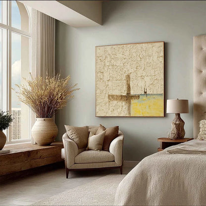 COASTAL VESPERS: Textured Wabi Sabi Abstract Beach Painting | blue palette, original bedroom art