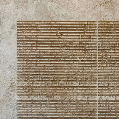 CODEX: Large Square Textured Minimalist Abstract Painting | rectangular format, hand-painted canvas edge