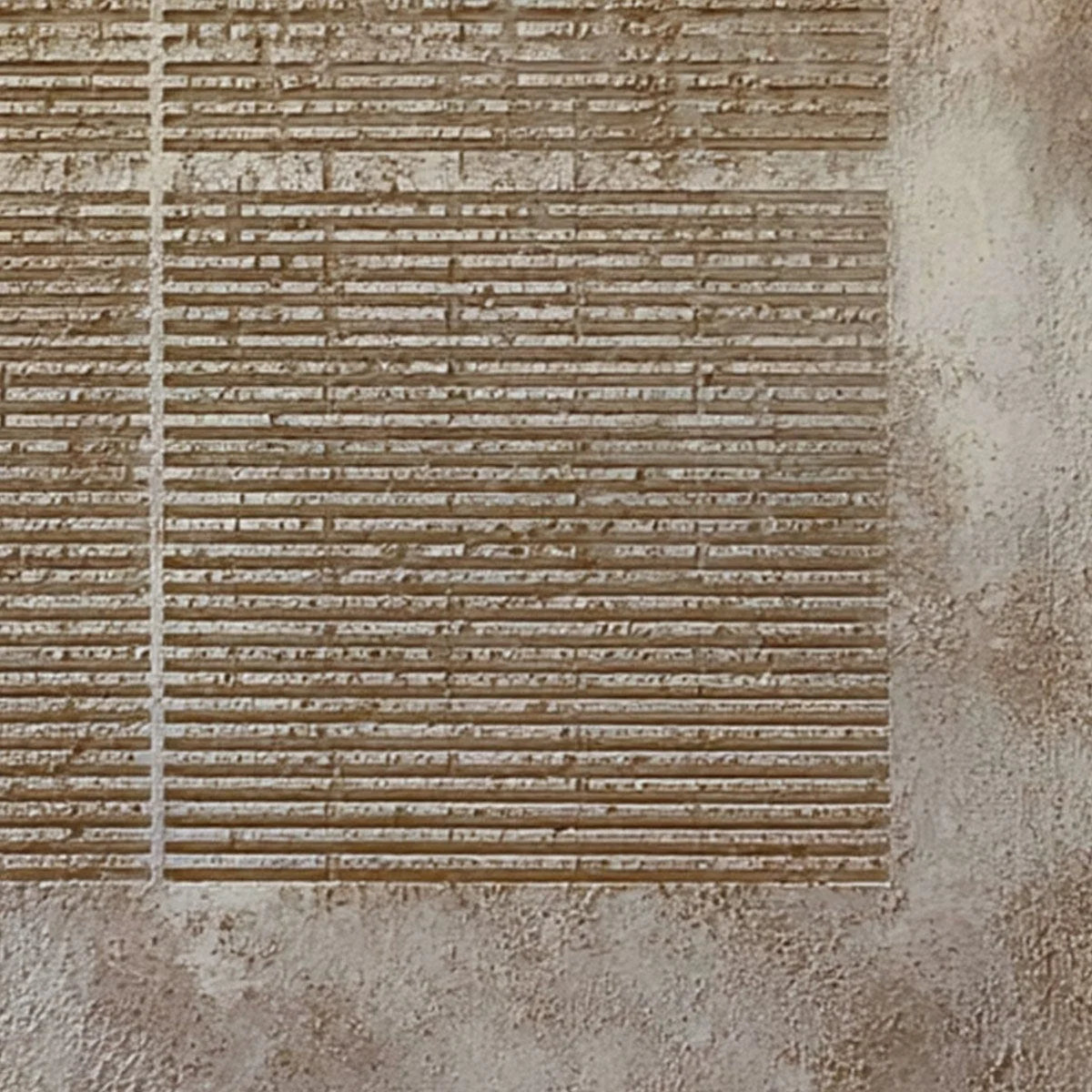 CODEX: Large Square Textured Minimalist Abstract Painting | rolled canvas, ready for custom framing