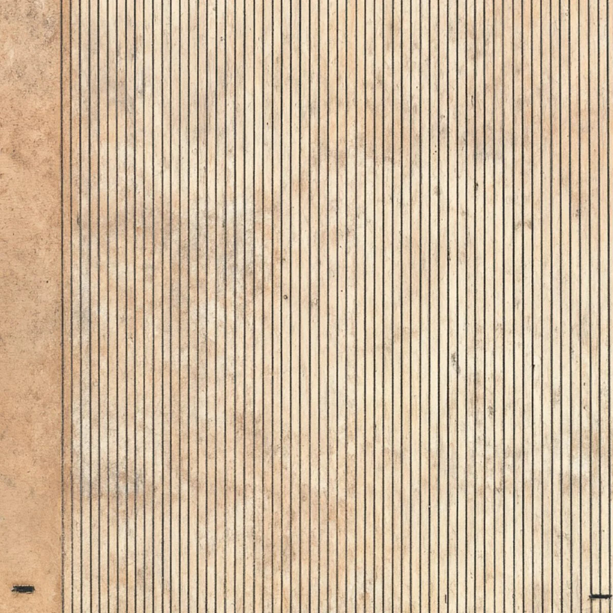 CODEX: Minimalist Architectural Line Art Painting | rectangular format, hand-painted canvas edge
