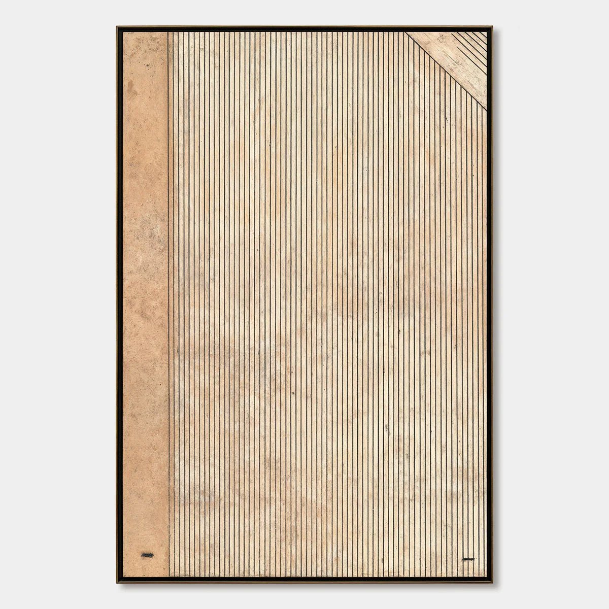 CODEX: Minimalist Architectural Line Art Painting | hanging in CODEX: Minimalist Architectural Line Art Painting featuring layered textured brushwork in refined tones; minimalist composition with r...