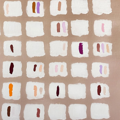 COLOR FIELD STUDY: Minimalist Abstract Oil Painting | beige palette, original Hand-painted on premium stretched canvas using artist-grade oils; rich layered surface combines smooth gradients with t...
