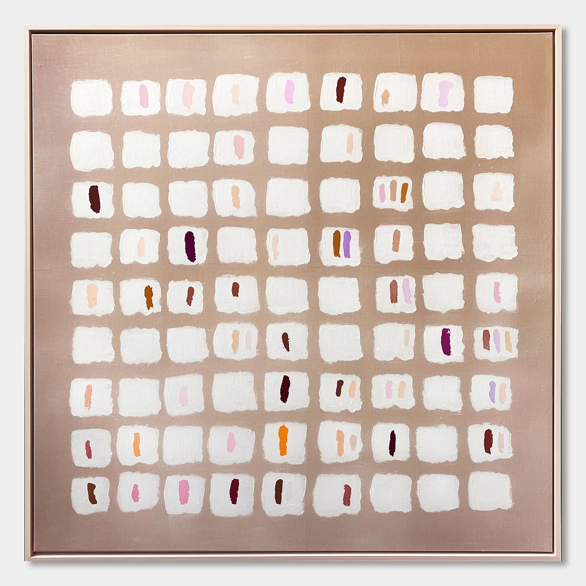 COLOR FIELD STUDY: Minimalist Abstract Oil Painting | hanging in COLOR FIELD STUDY: Minimalist Abstract Oil Painting featuring layered textured brushwork in refined tones; minimalist composition wi...