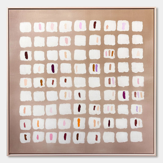 COLOR FIELD STUDY: Minimalist Abstract Oil Painting | hanging in COLOR FIELD STUDY: Minimalist Abstract Oil Painting featuring layered textured brushwork in refined tones; minimalist composition wi...