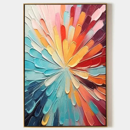 COLORFUL RADIANCE: Abstract Painting in Vibrant Colors | hanging in COLORFUL RADIANCE: Abstract Painting in Vibrant Colors featuring layered textured brushwork in refined tones; abstract compositio...