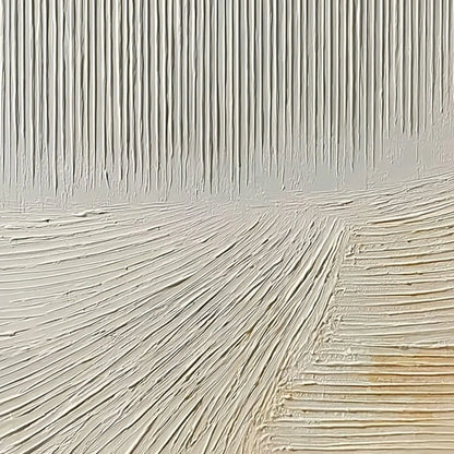 CONVERGENCE: Textured Minimalist Wabi Sabi Abstract Painting in White | rolled canvas, ready for custom framing