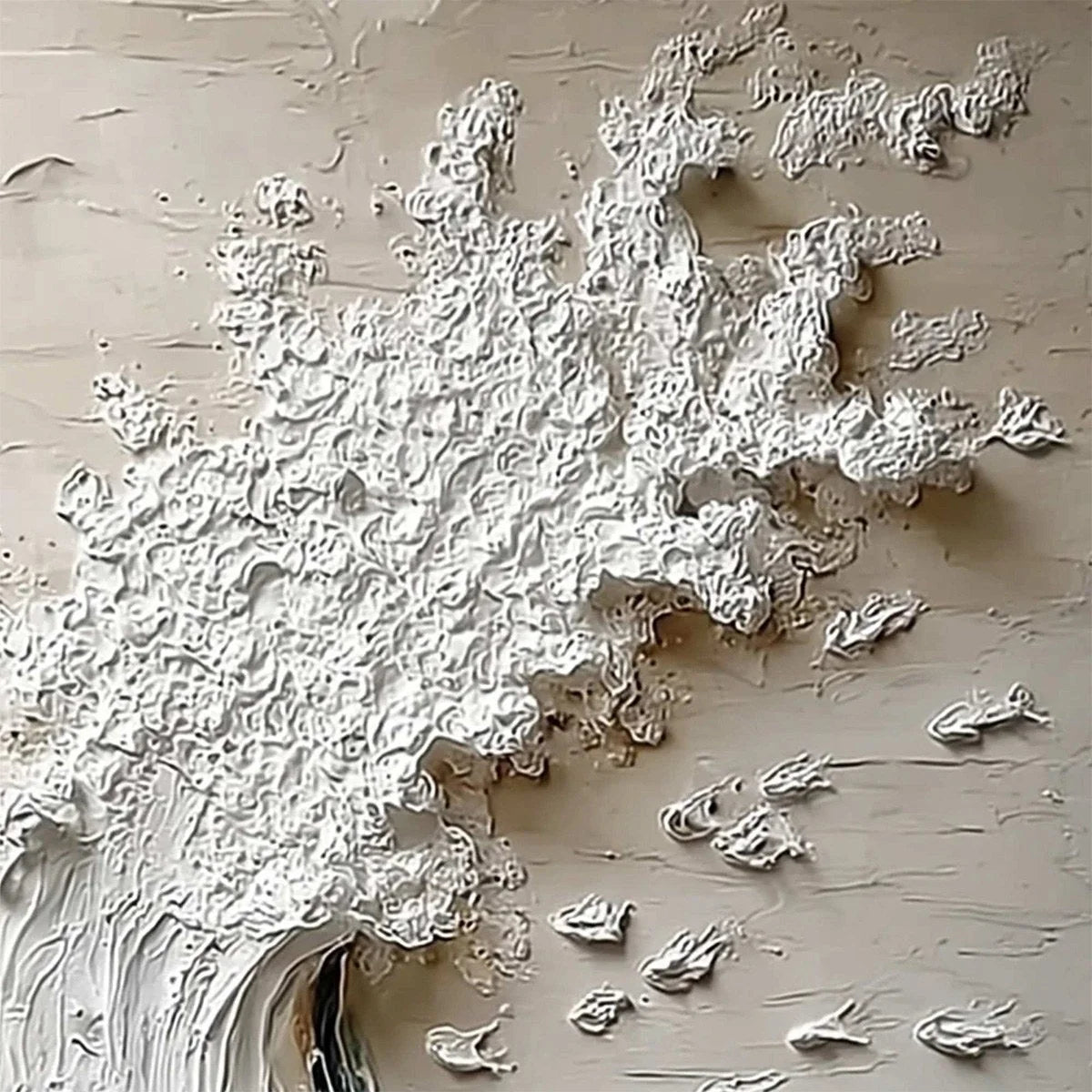 Crescendo | Textured Coastal Wave Impasto Original Oil Painting | rolled canvas, ready for custom framing
