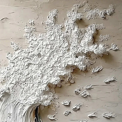 Crescendo | Textured Coastal Wave Impasto Original Oil Painting | rolled canvas, ready for custom framing