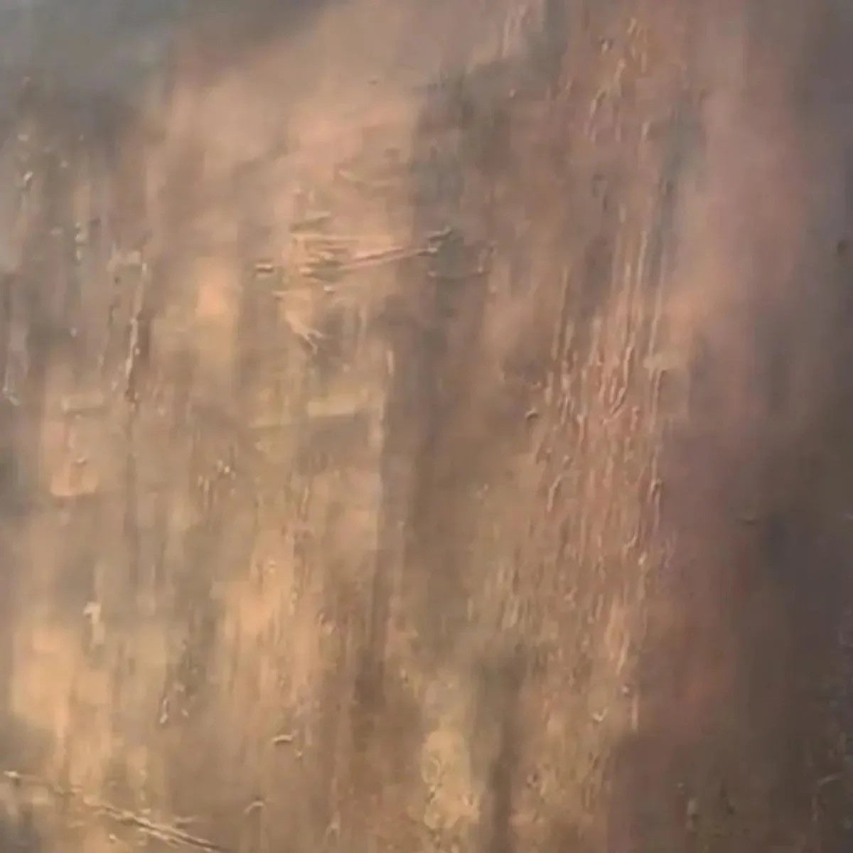 Close view of Dark Bronze and Rust Abstract Canvas Industrial Textured Art showing raised texture, layered brushwork, and tactile canvas detail for neutral home decor.