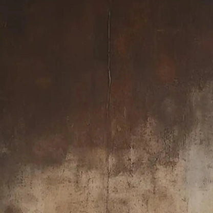 DARK BROWN TEXTURED ABSTRACT: Minimalist Textured Painting | rectangular format, hand-painted canvas edge