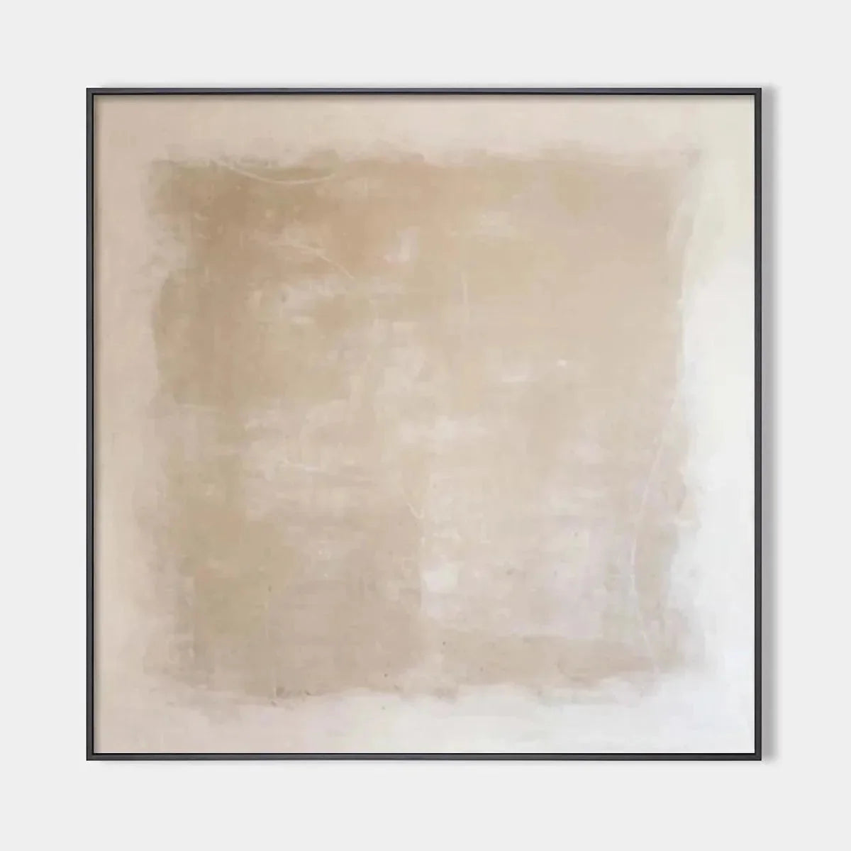 DESERT SANDS: Minimalist Textured Painting in Beige | hanging in DESERT SANDS: Minimalist Textured Painting in Beige featuring layered textured brushwork in refined tones; minimalist composition wi...