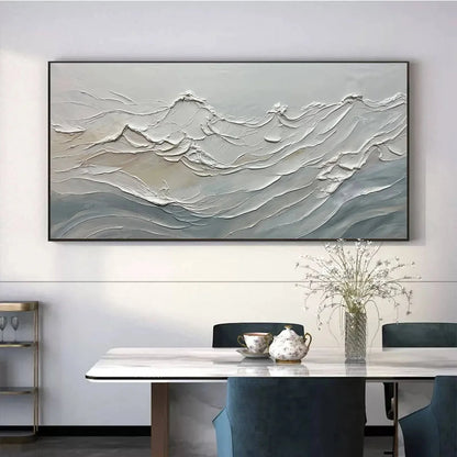 DESERT WINDS: Textured Landscape Impasto Oil Painting on Canvas | Landscape closeup, raised brushwork detail