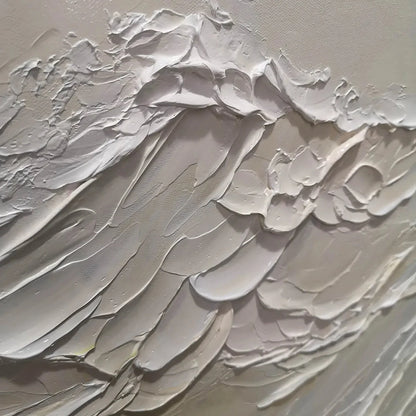 DESERT WINDS: Textured Landscape Impasto Oil Painting on Canvas | rectangular format, hand-painted canvas edge