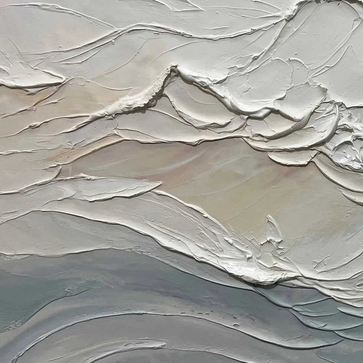 DESERT WINDS: Textured Landscape Impasto Oil Painting on Canvas | rolled canvas, ready for custom framing