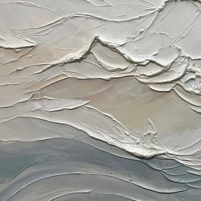 DESERT WINDS: Textured Landscape Impasto Oil Painting on Canvas | rolled canvas, ready for custom framing