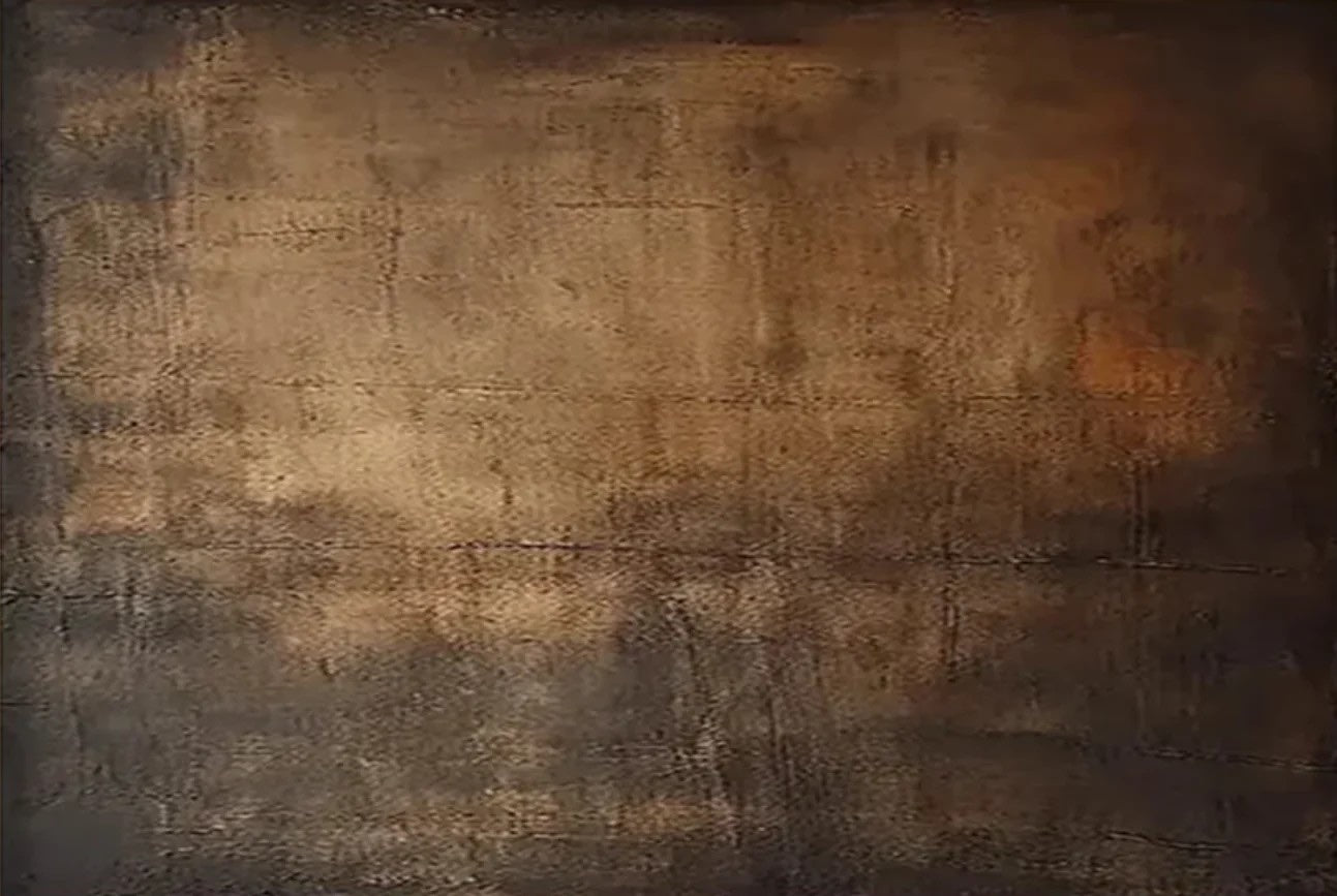 Earth Tone Abstract Canvas Art Minimalist Brown Wall Decor shown as textured wall art with a clear view of the artwork, color palette, and hand-finished canvas surface.