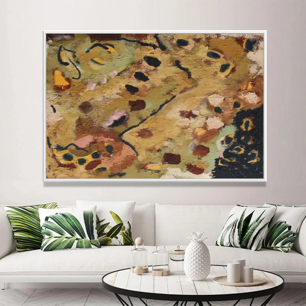 EARTH TONES: Abstract Organic Textured Oil Painting | Abstract closeup, raised brushwork detail