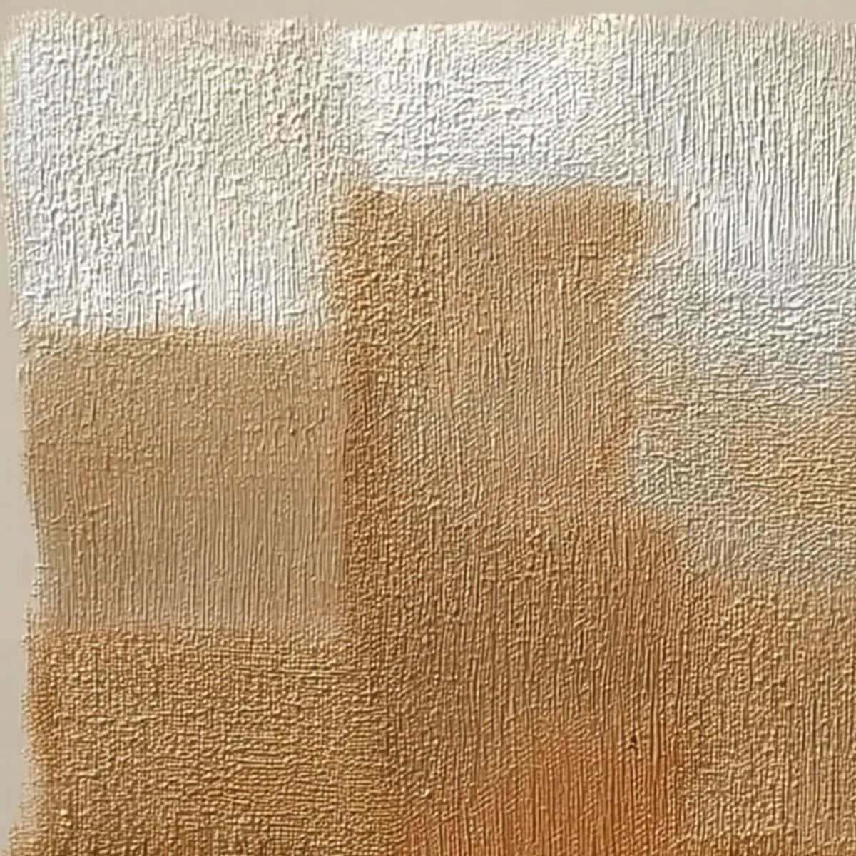 TERRA FIRMA: Textured Minimalist Abstract Painting in Earth Tones | rolled canvas, ready for custom framing