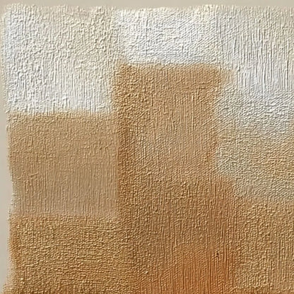 TERRA FIRMA: Textured Minimalist Abstract Painting in Earth Tones | rolled canvas, ready for custom framing
