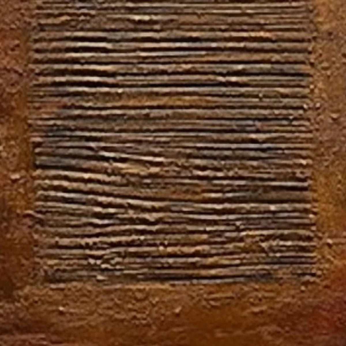 EARTHEN CODEX: Large Textured Brown Wabi Sabi Abstract Art | rolled canvas, ready for custom framing
