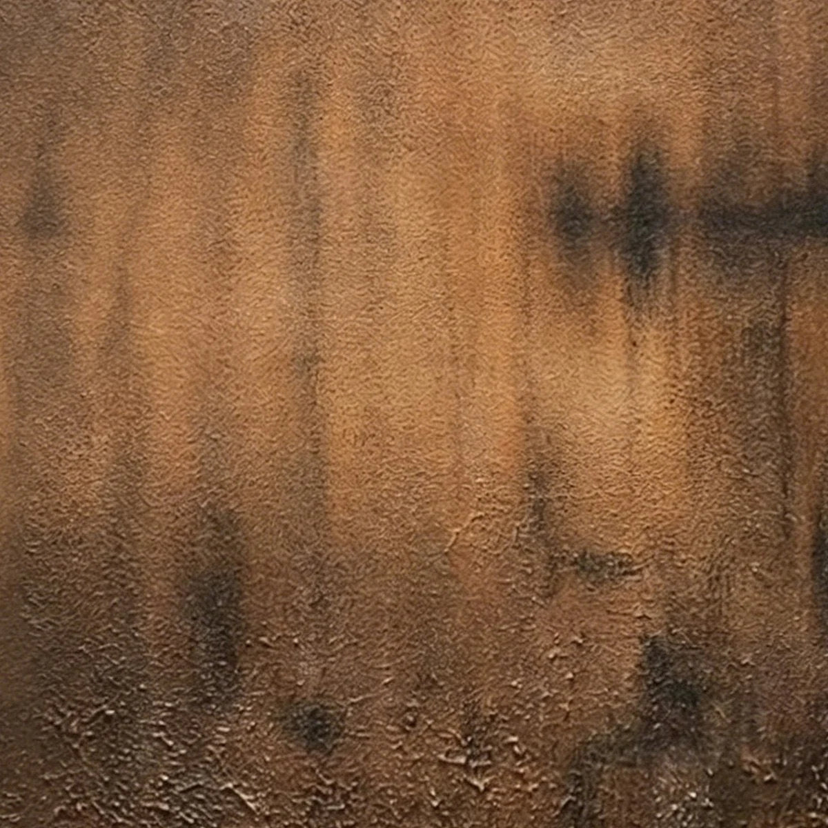 EARTHEN ECHO: Heavily Textured Wabi Sabi Abstract Painting | rolled canvas, ready for custom framing