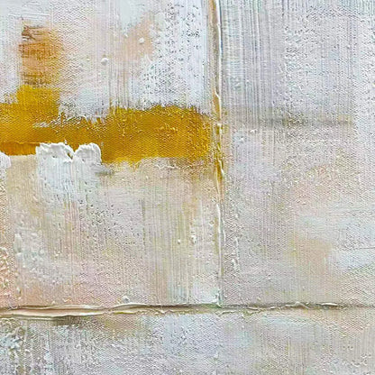 EARTHEN FORMS: Textured Minimalist Abstract Oil Painting | black frame version on white wall