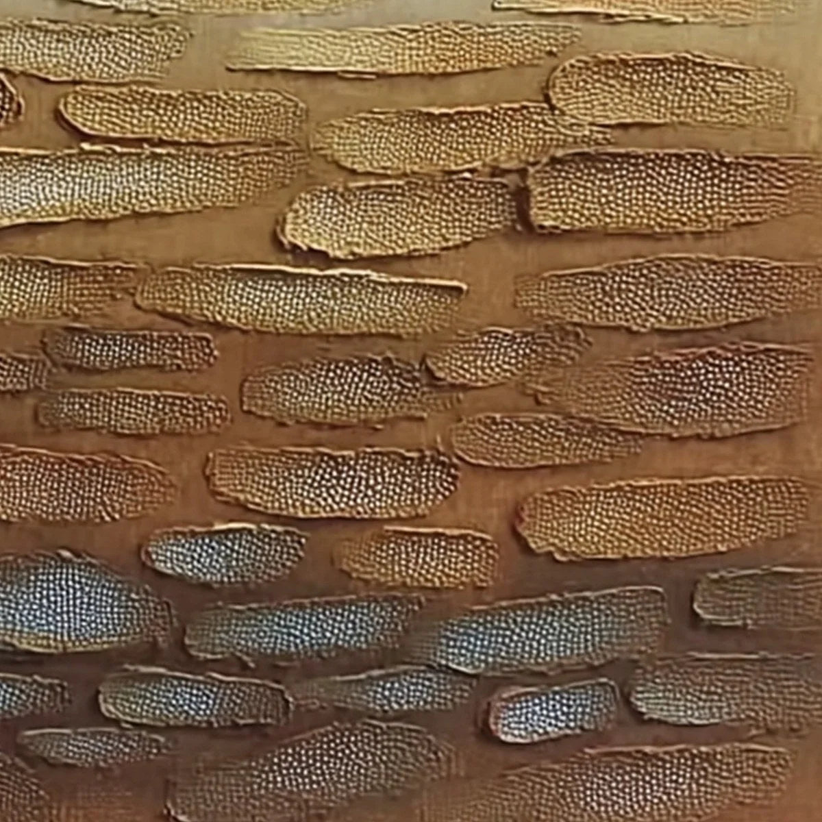 Earthen Strata: Textured Abstract Wabi Sabi Oil Painting on Canvas | rectangular format, hand-painted canvas edge