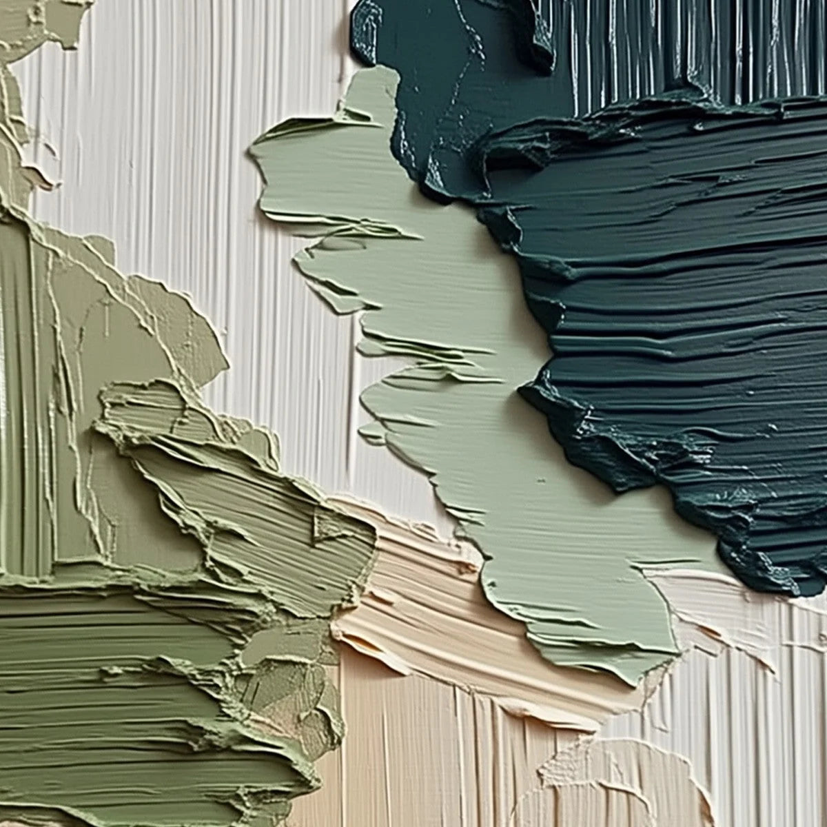 EARTHEN STRATA: Vertical Wabi Sabi Textured Abstract Painting | rectangular format, hand-painted canvas edge