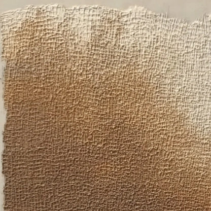 EARTHEN VEIL: Large Textured Wabi Sabi Abstract Painting | rectangular format, hand-painted canvas edge