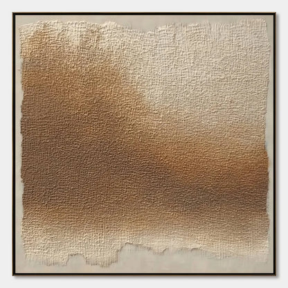 EARTHEN VEIL: Large Textured Wabi Sabi Abstract Painting | hanging in EARTHEN VEIL: Large Textured Wabi Sabi Abstract Painting featuring layered textured brushwork in refined tones; abstract compos...