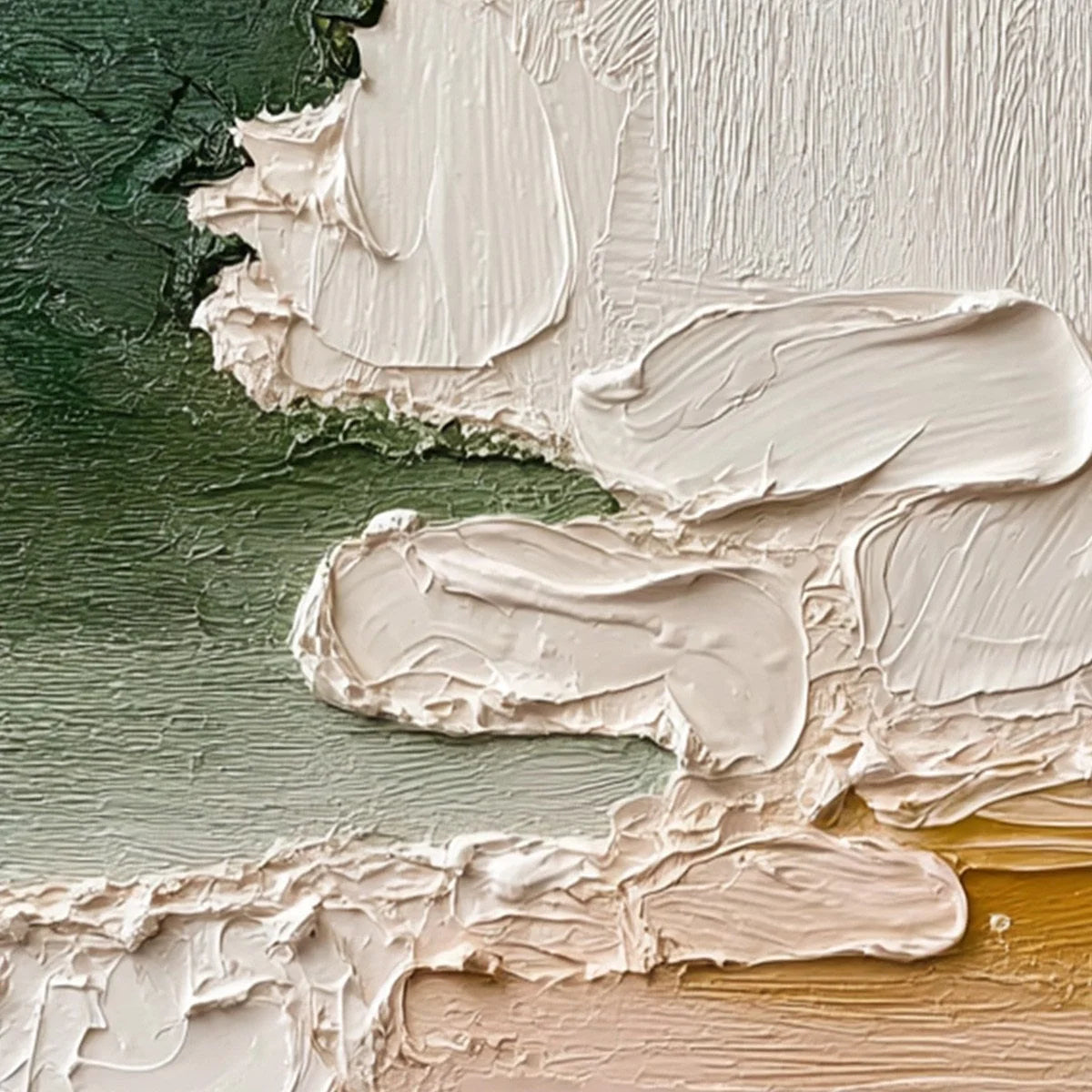 EARTHEN VEIL: Textured Abstract Earth Tone Impasto Wall Art | rolled canvas, ready for custom framing