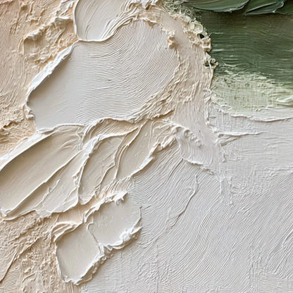 EARTH'S EMBRACE: Textured Wabi Sabi Abstract Painting in Earth Tones | rectangular format, hand-painted canvas edge