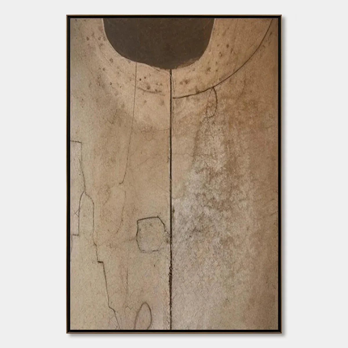 ECHOES OF EARTH: Textured Wabi Sabi Abstract Art for Modern Spaces | hanging in ECHOES OF EARTH: Textured Wabi Sabi Abstract Art for Modern Spaces featuring layered textured brushwork in refined to...