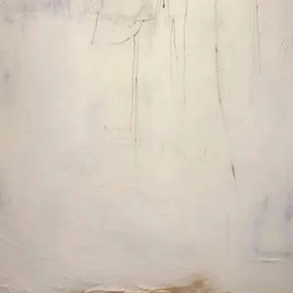 ECHOES OF SILENCE: Large Vertical Wabi Sabi Abstract Painting | rectangular format, hand-painted canvas edge