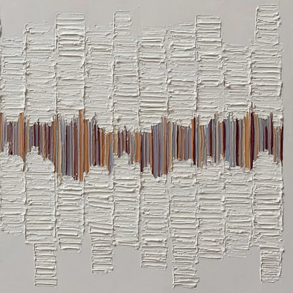 ECHOES IN SILENCE: Large Textured Minimalist Abstract Wall Art | rolled canvas, ready for custom framing