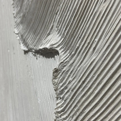 ETCHED IN STONE: Textured Minimalist Abstract Diptych | rectangular format, hand-painted canvas edge