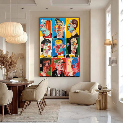 FACETS OF IDENTITY: Colorful, Expressive Portrait Series | Figurative closeup, raised brushwork detail