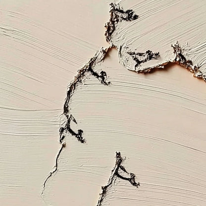 FISSURE: Wabi Sabi Inspired Textured Abstract Art | rolled canvas, ready for custom framing