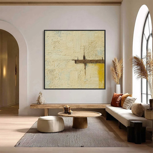 FOUNDATION: Wabi-Sabi Inspired Textured Abstract Oil Painting