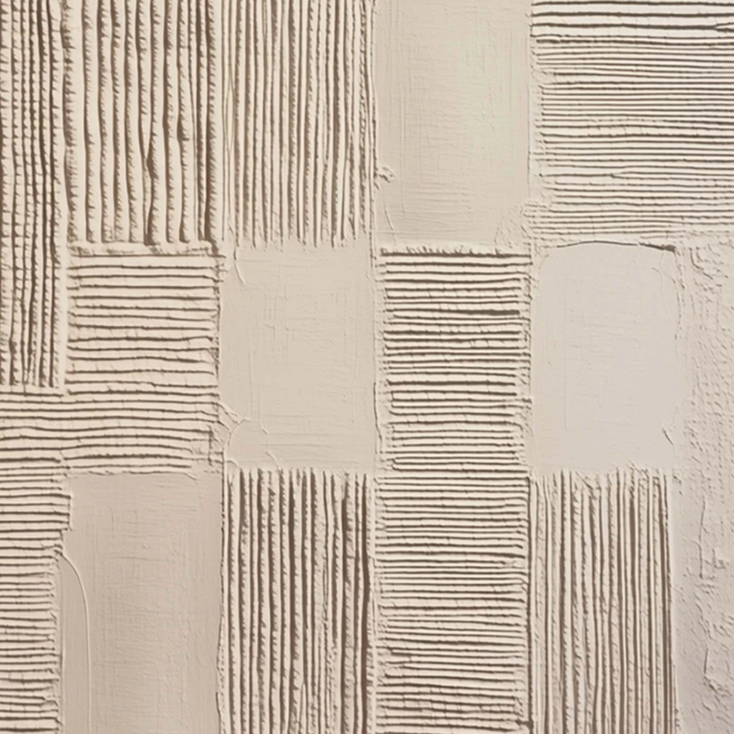 FOUNDATIONS: Textured Minimalist Abstract Painting in Beige | rolled canvas, ready for custom framing