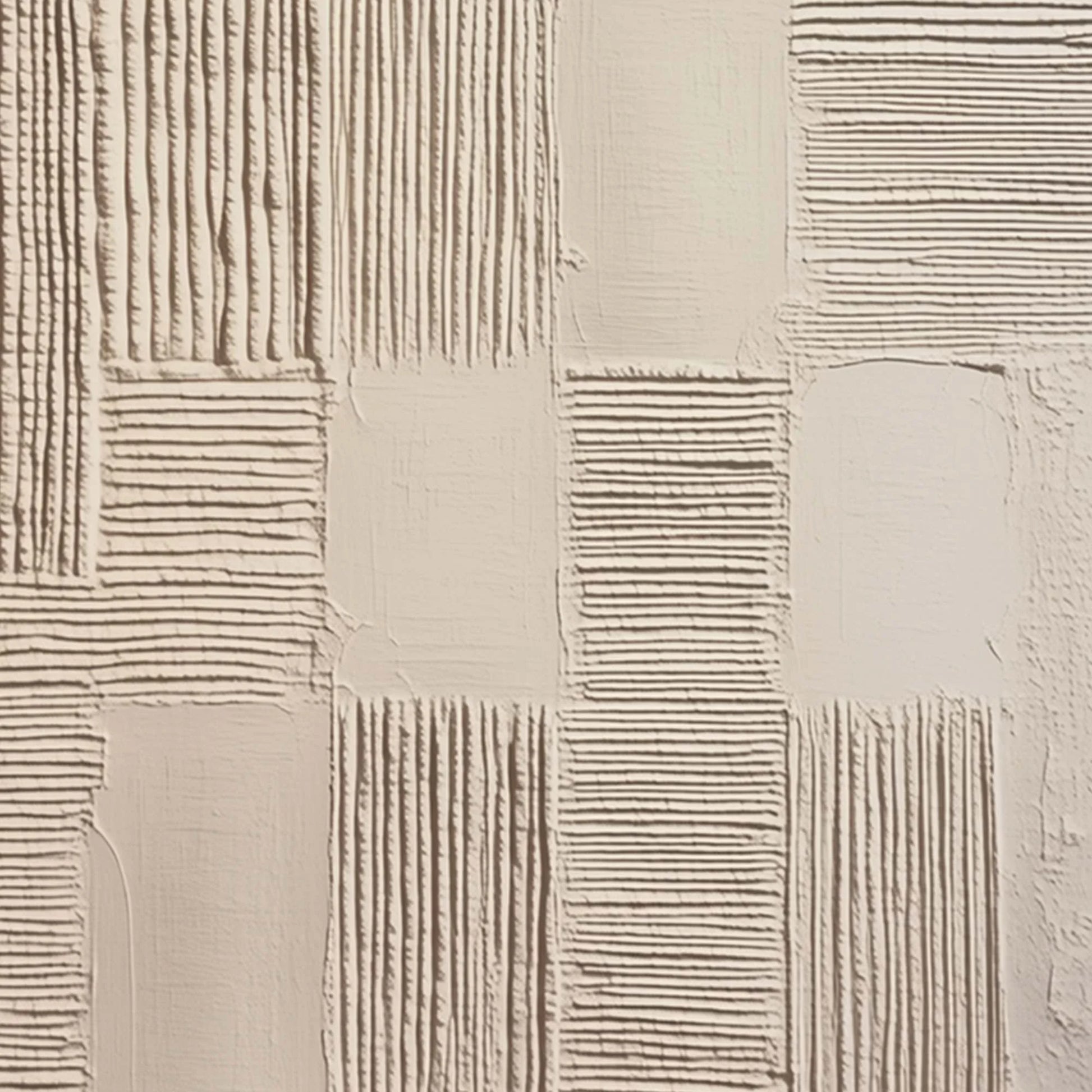 FOUNDATIONS: Textured Minimalist Abstract Painting in Beige | rolled canvas, ready for custom framing